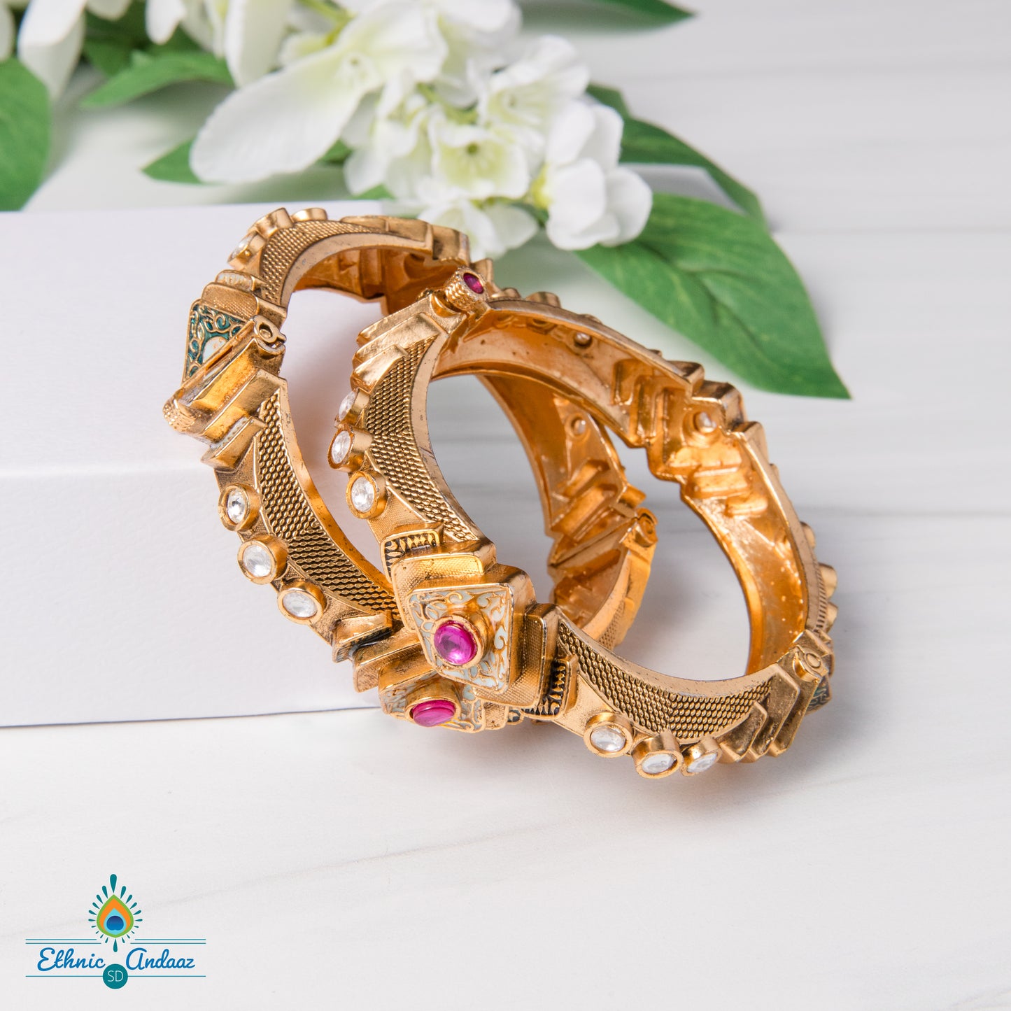 Arohi Ethnic Gold Bracelet
