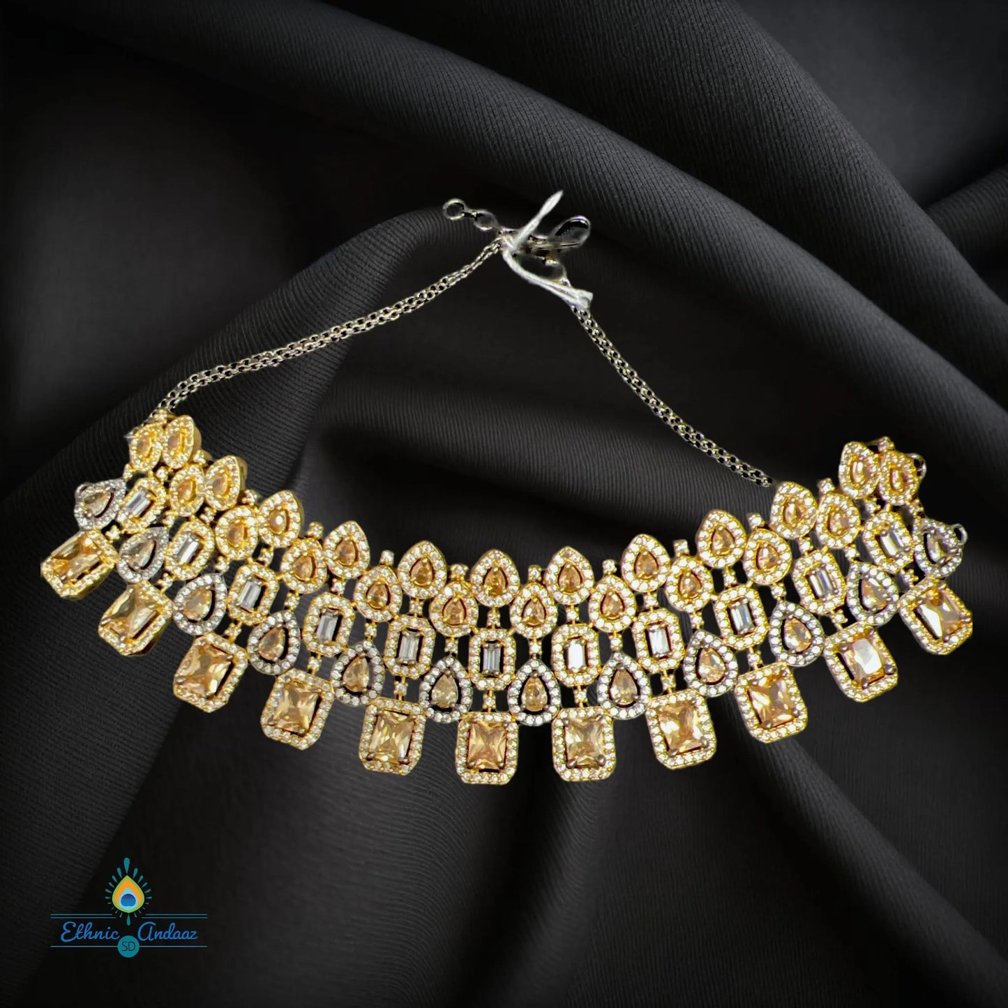 Chavi premium CZ Set - Ethnic Andaaz