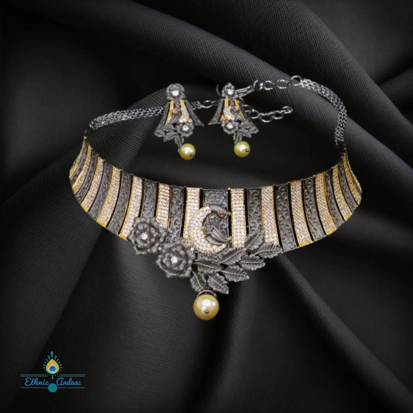 Gauri CZ Choker - Ethnic Andaaz