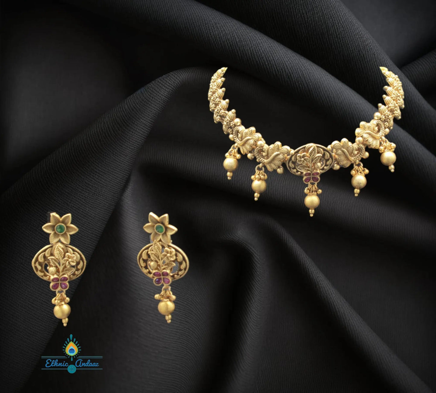 Mishka gold set - Ethnic Andaaz