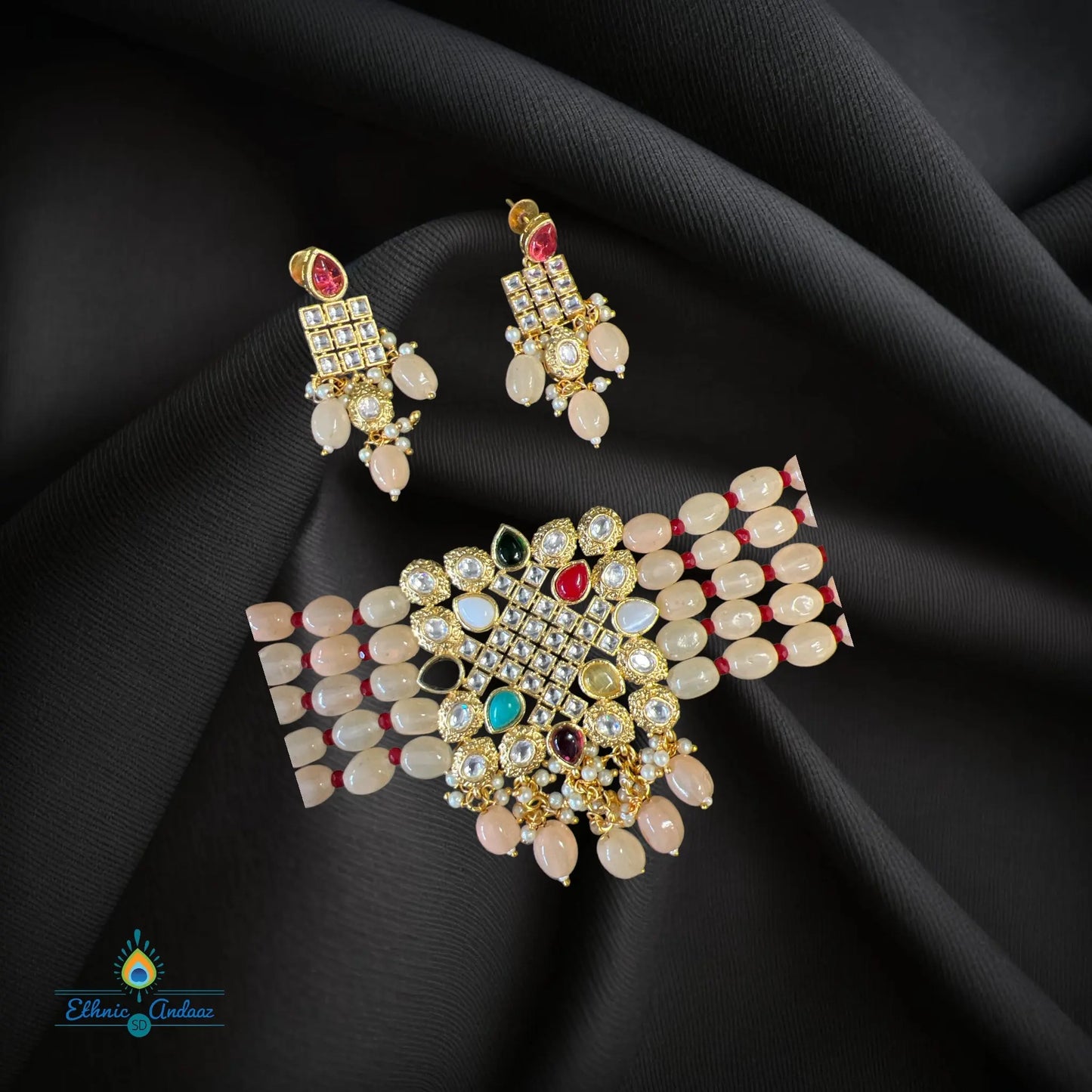 Navya Jaipuri choker - Ethnic Andaaz