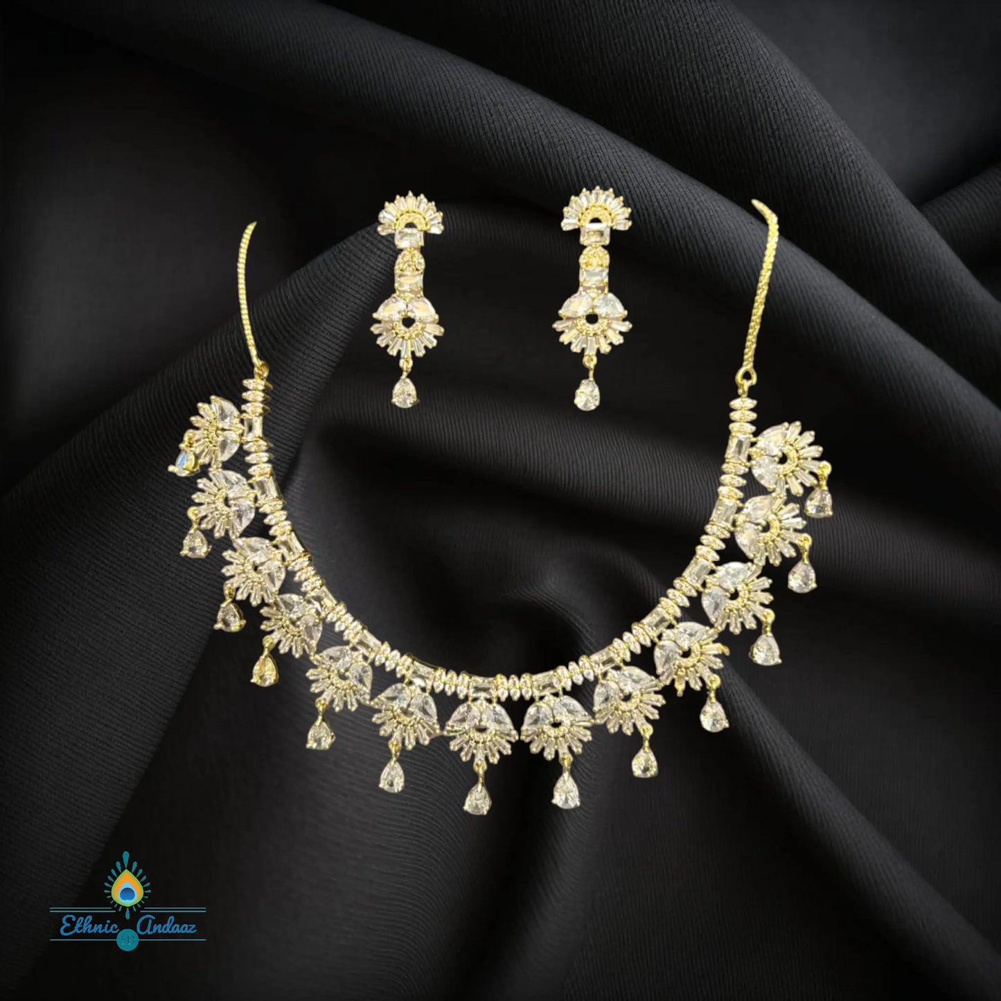 Rishka CZ Set - Ethnic Andaaz