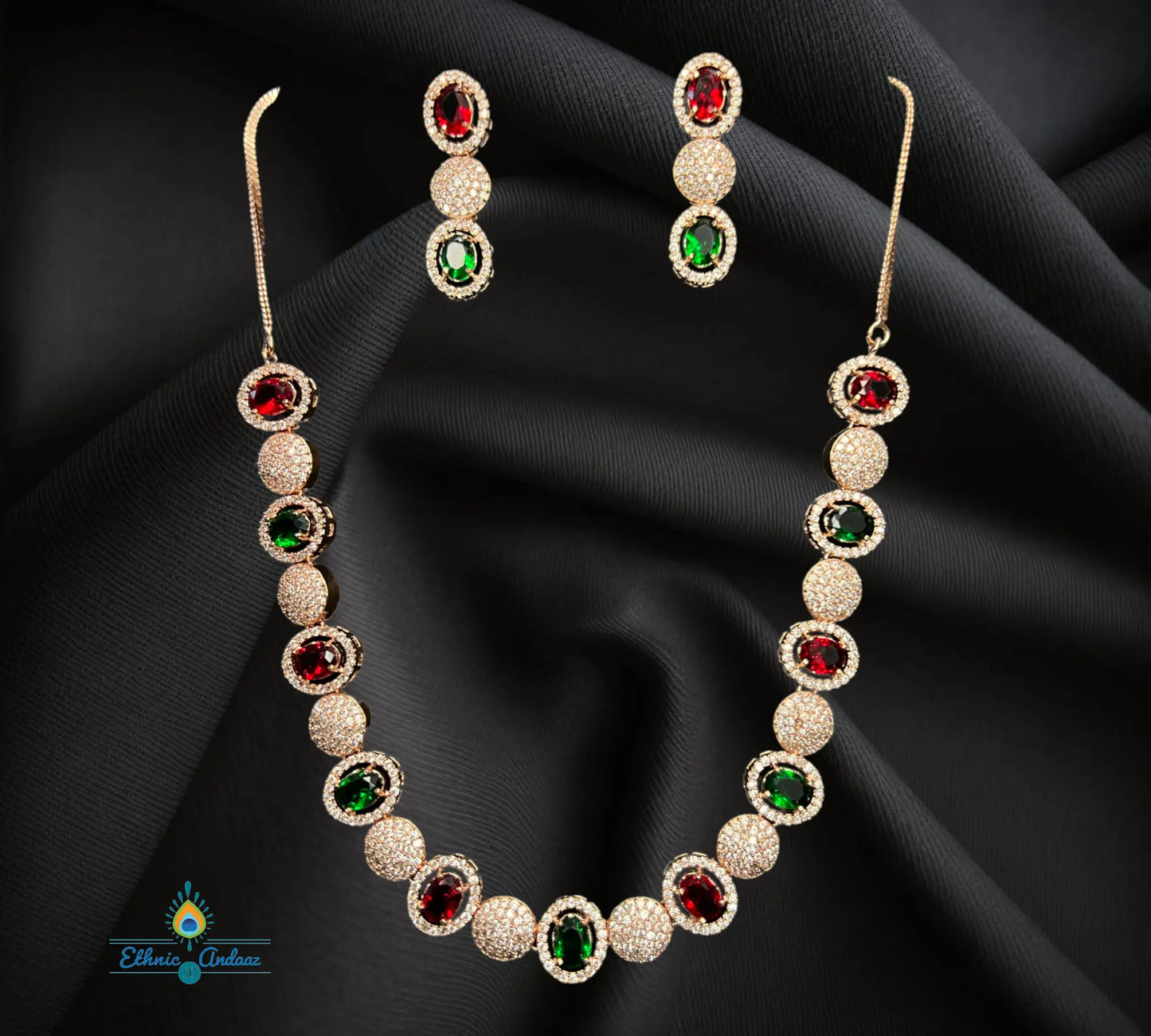 Ritma Rose Gold set - Ethnic Andaaz