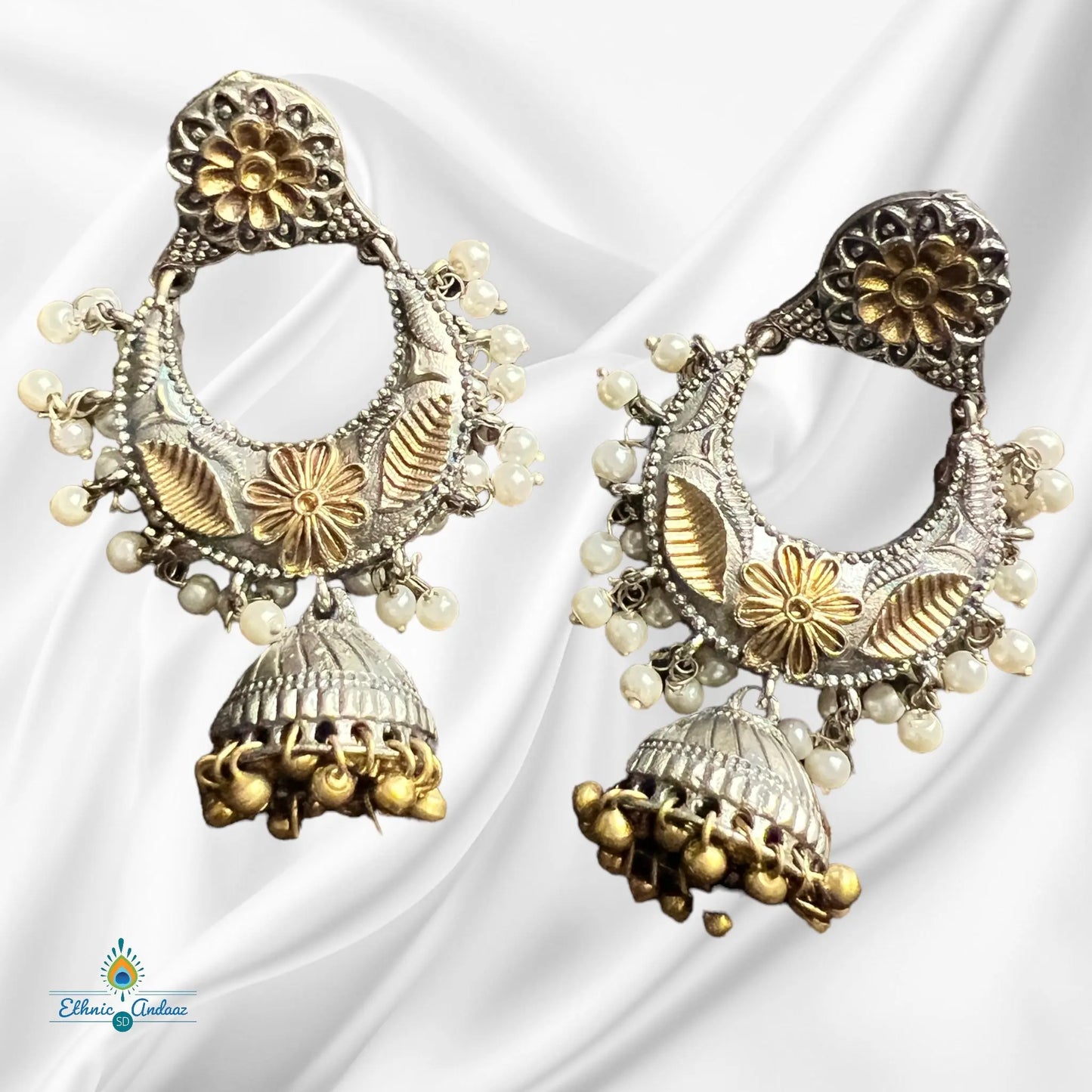 Trisha Dual Tone Earring