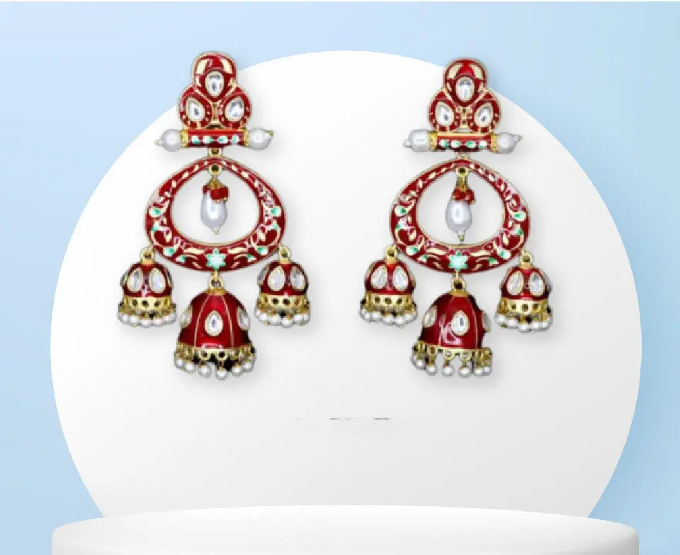 Jaipuri Earrings Ethnic Andaaz