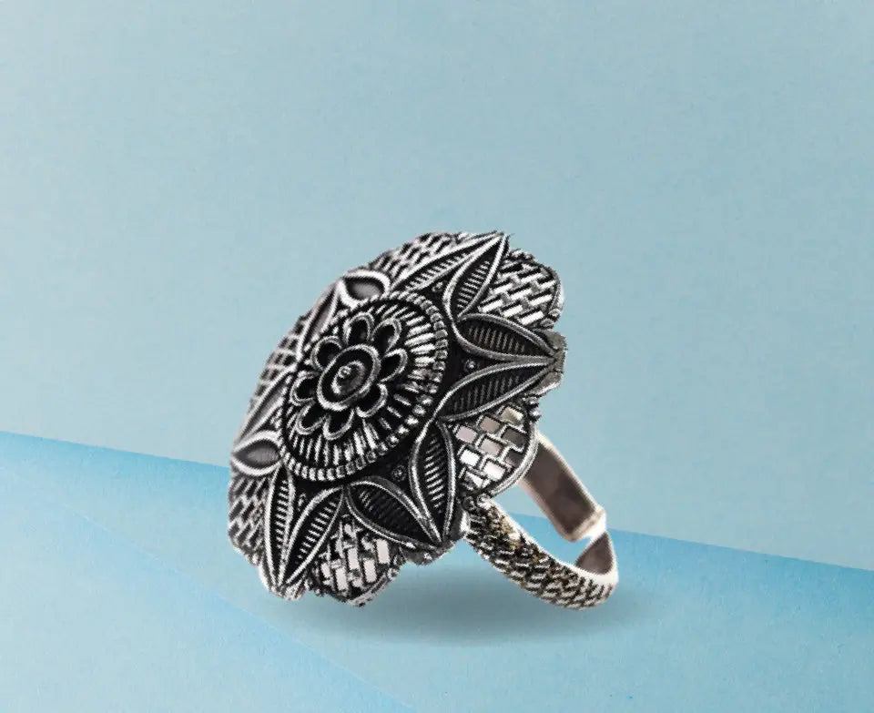 Oxidised Ring Ethnic Andaaz
