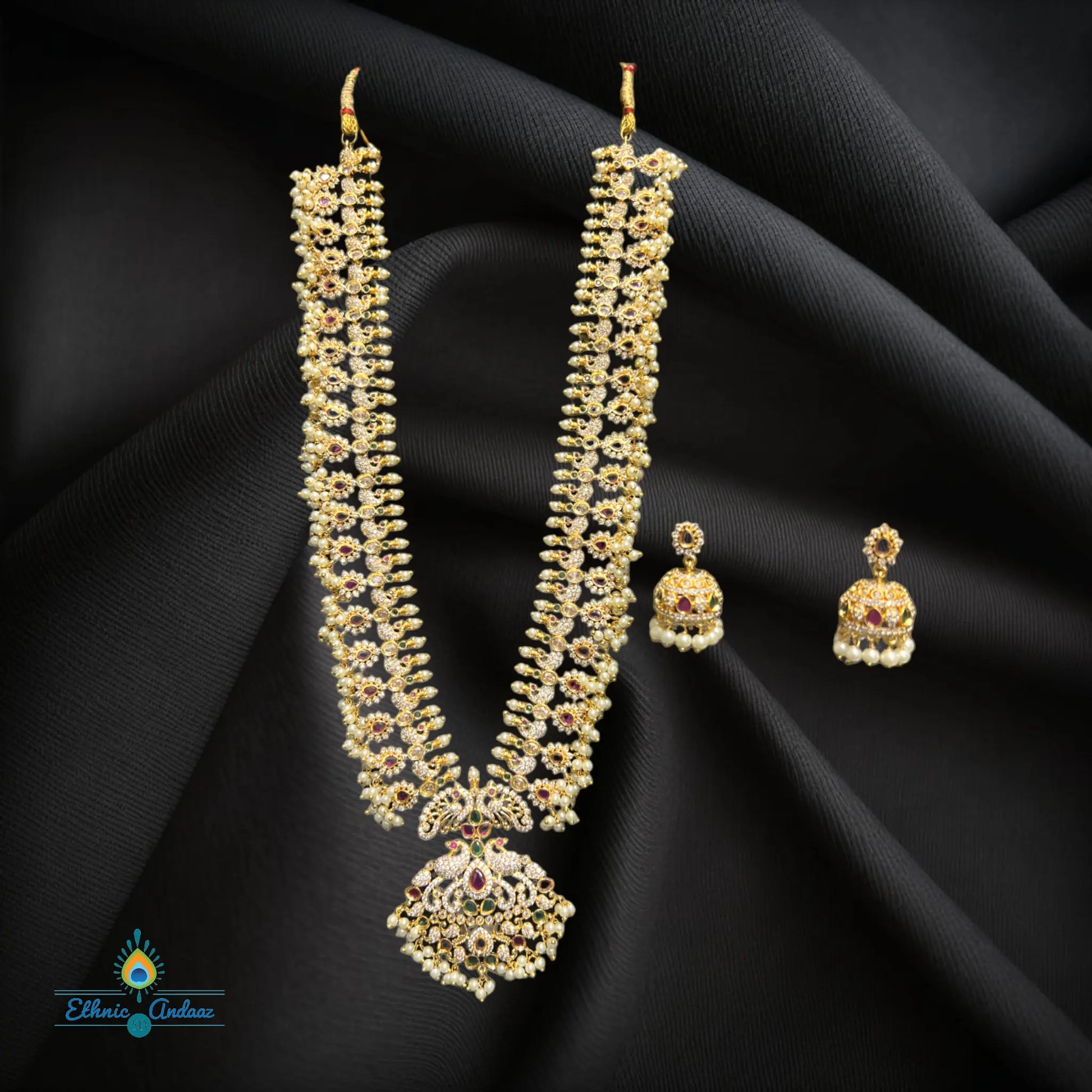 Aavika gold gutta pusalu set - Ethnic Andaaz