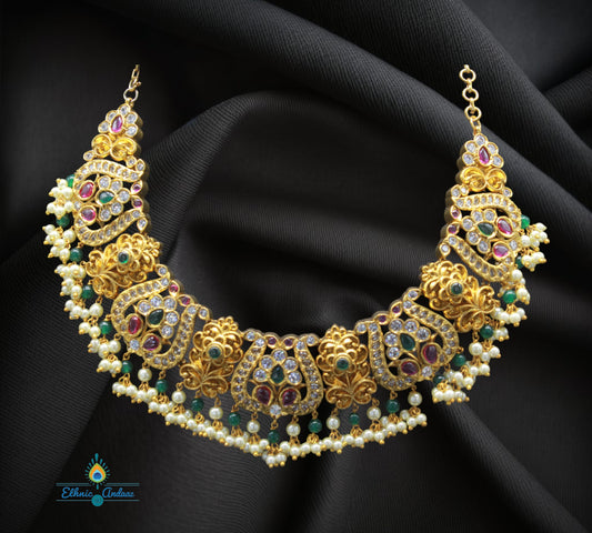 Sayra Ethnic Gold set