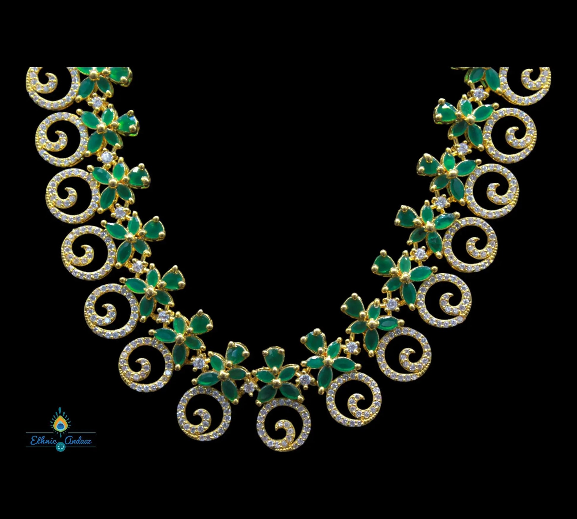 Janvi CZ set - Ethnic Andaaz