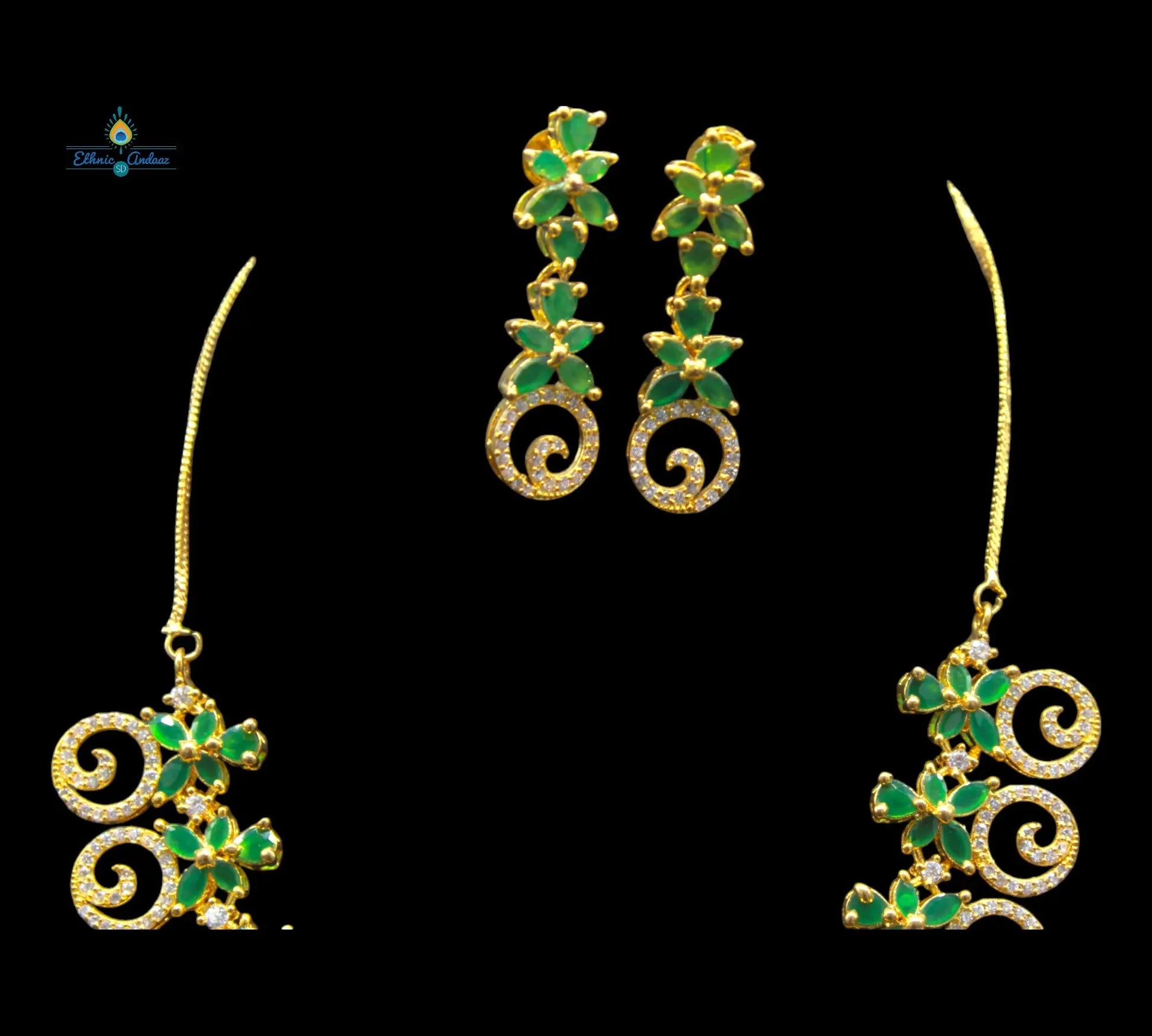 Janvi CZ set - Ethnic Andaaz