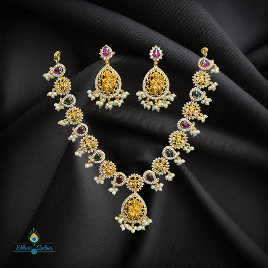 Malina gold set - Ethnic Andaaz