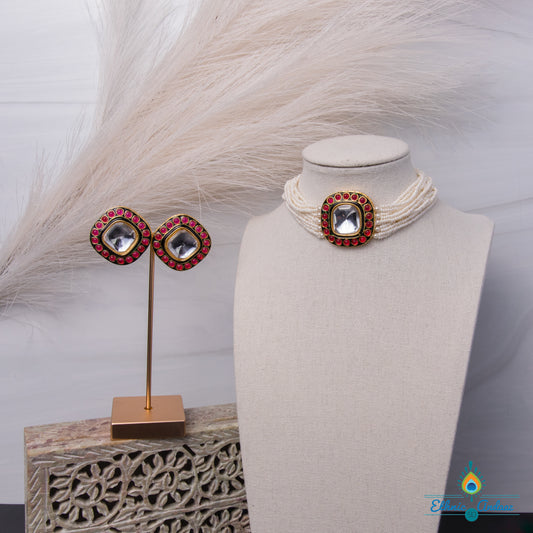 Jini Jaipuri pearl choker