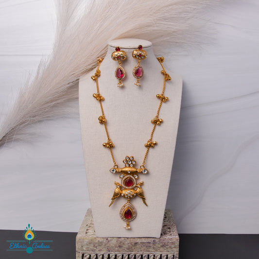 Jhanjhar long necklace