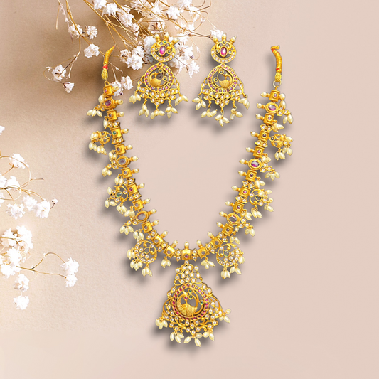 Manika gold set - Ethnic Andaaz