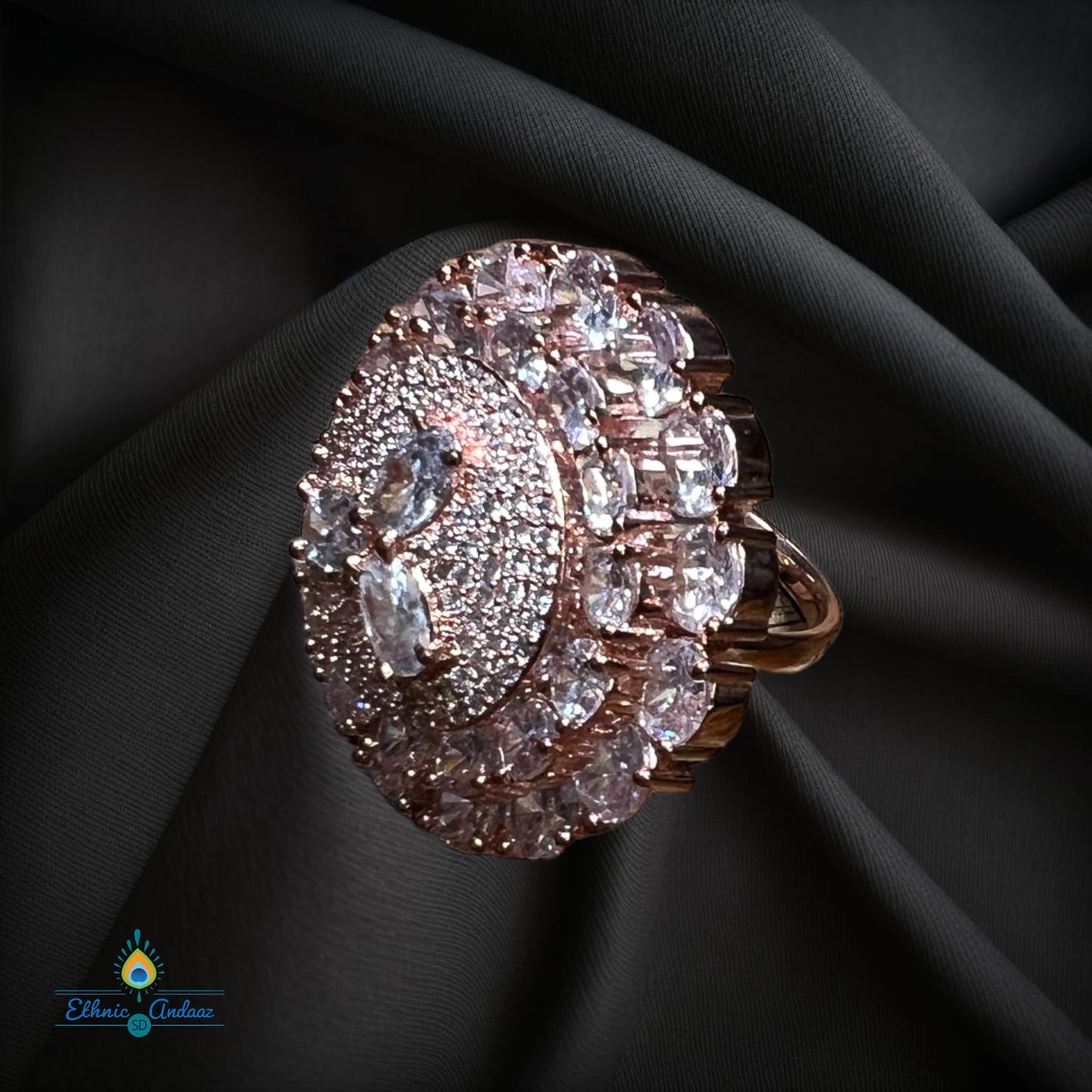 Maisha Rose Gold CZ Ring (5 designs)