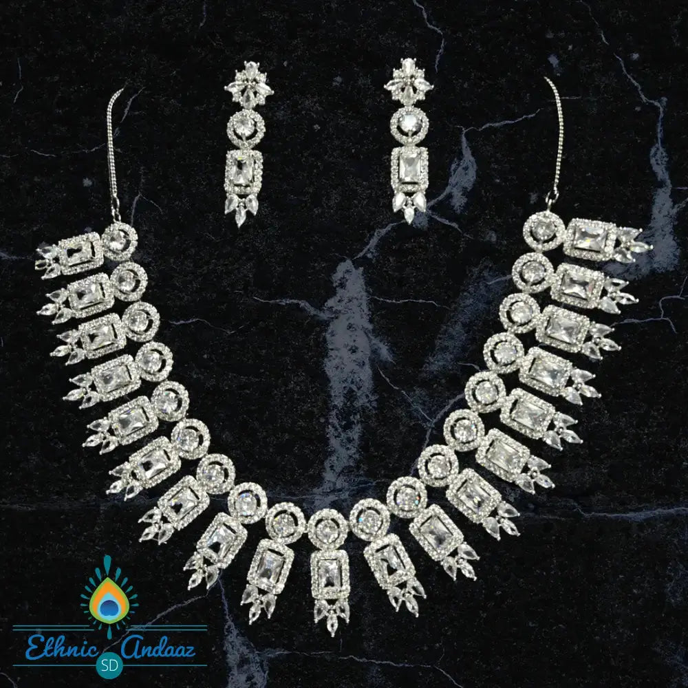 Rabba Silver Cz Set
