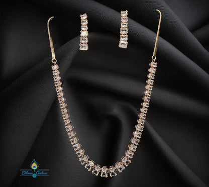 Rashika Rose Gold set - Ethnic Andaaz