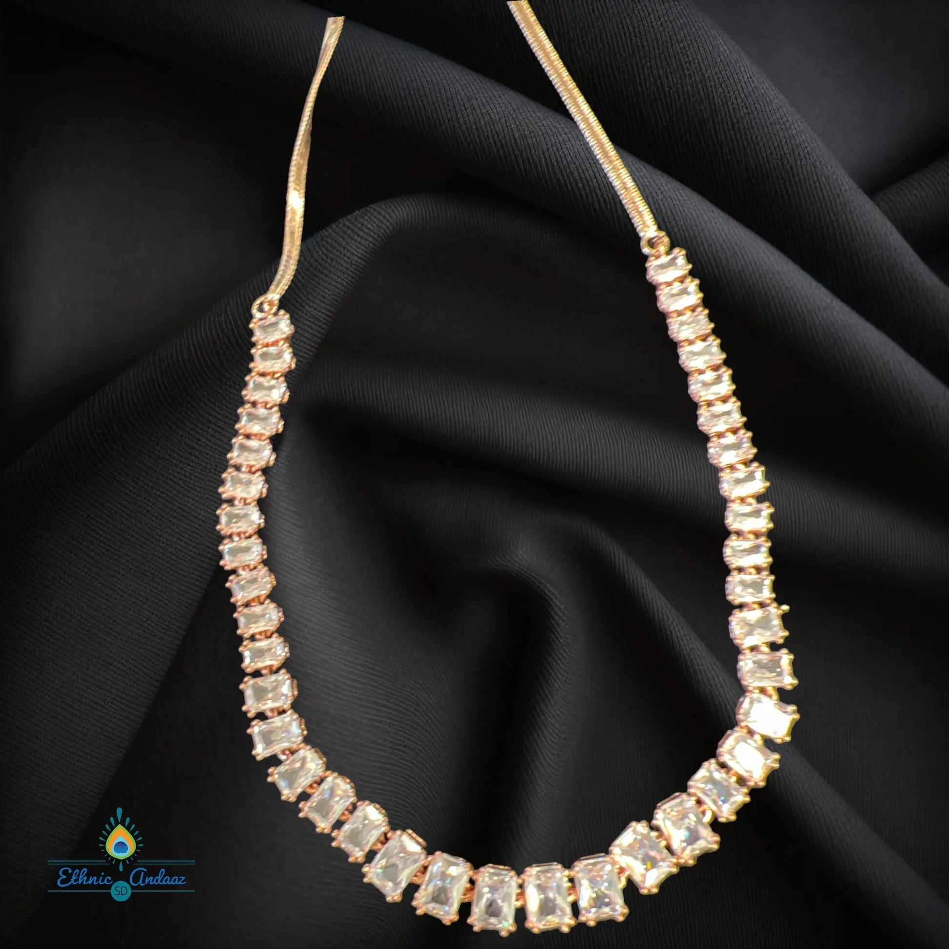 Rashika Rose Gold set - Ethnic Andaaz