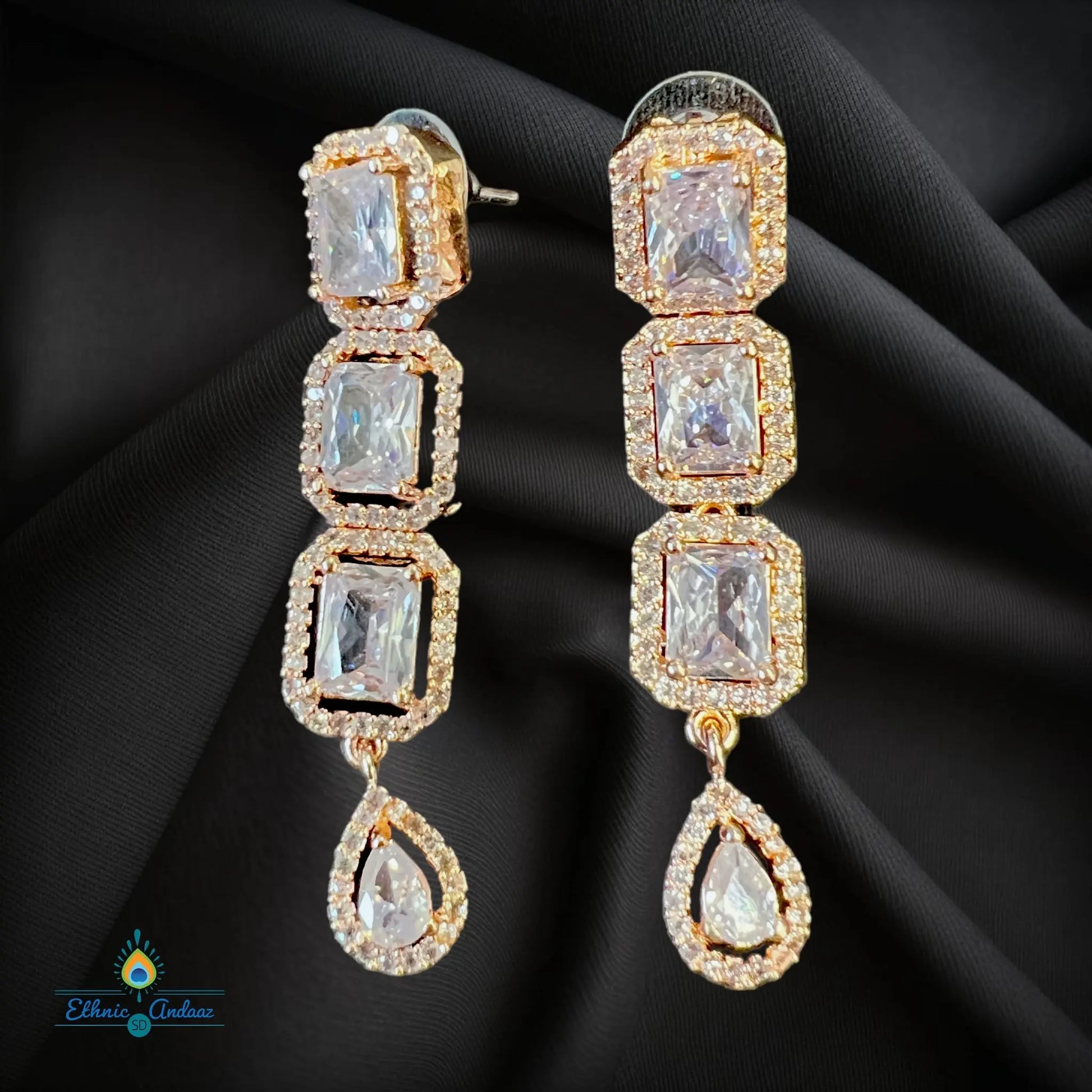 Reena Rose Gold set - Ethnic Andaaz