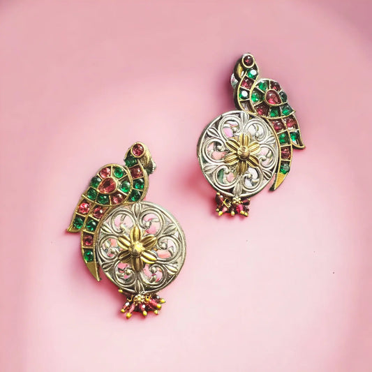 Samika Dual Tone Earring