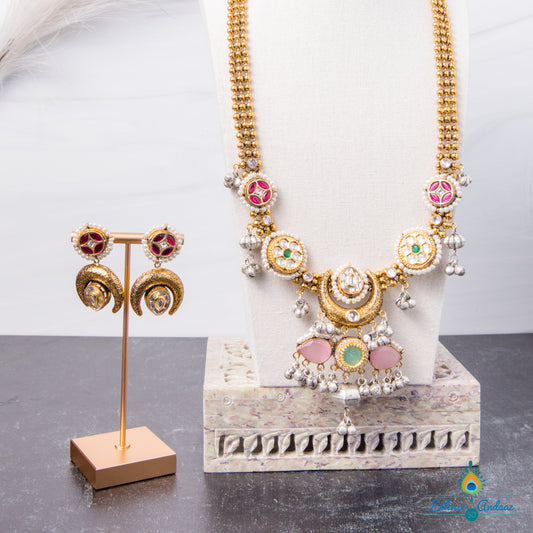Manhaar long gold set