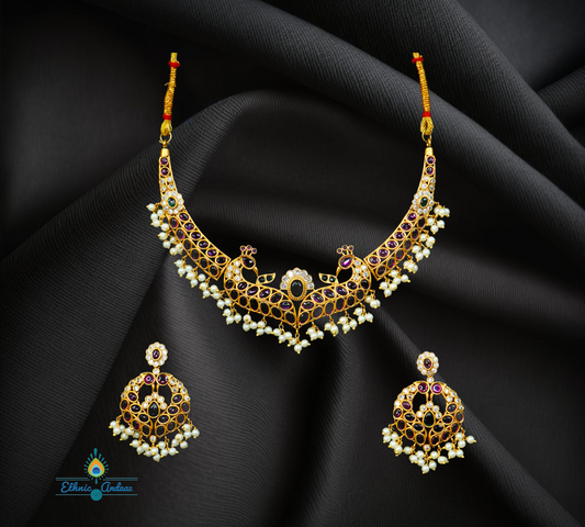 Paakhi short gold set