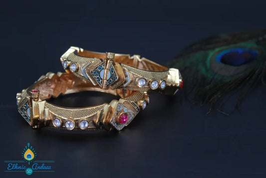 Arohi Ethnic Gold Bangle Jewelry